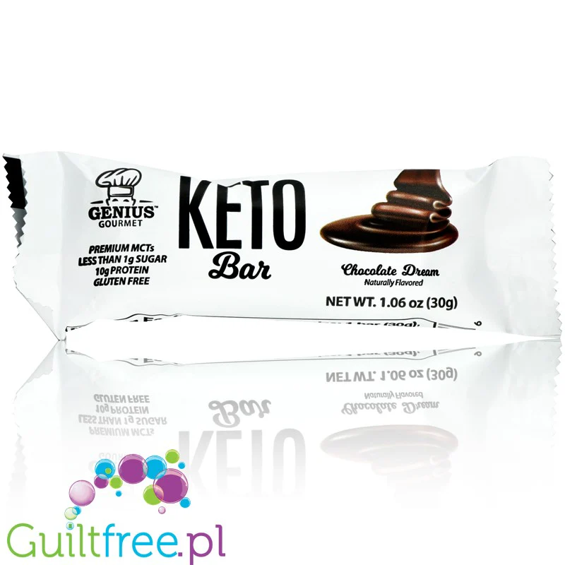 Genius Gourmet Keto Chocolate Dream - ketogeniczny baton z MCT 170kcal - Image 2