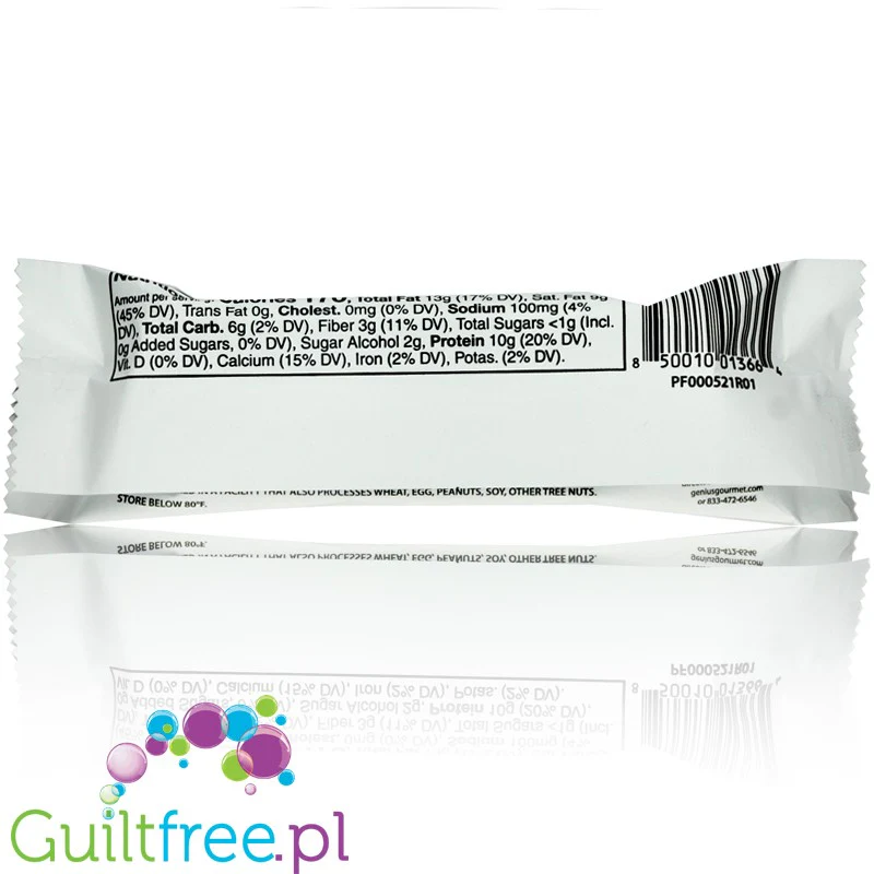 Genius Gourmet Keto Salted Caramel - ketogeniczny baton z MCT 170kcal - Image 3