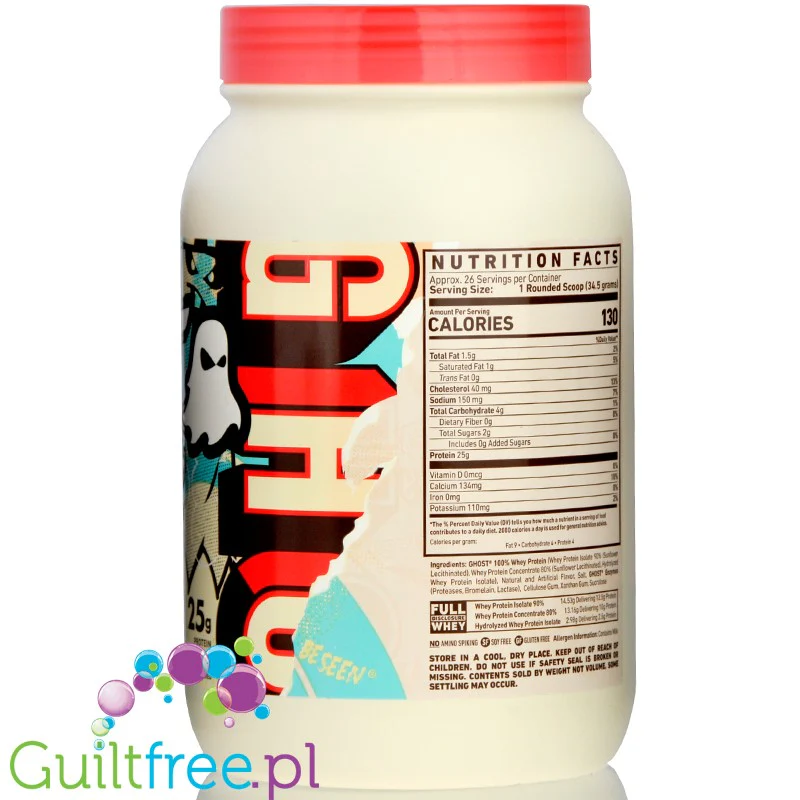 Ghost 100% Whey Cereal Milk - odżywka białkowa z WPI, WPH i kompleksem enzymów - Image 3
