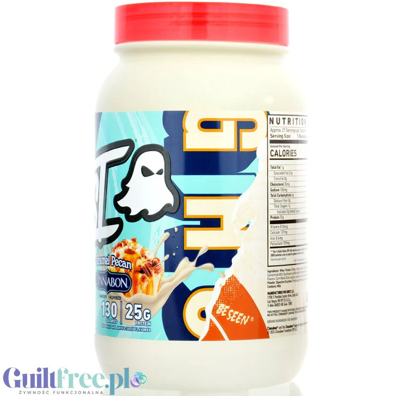 Ghost 100% Whey Cinnabon Caramel Pecan - edycja limitowana, odżywka białkowa z WPI, WPH i kompleksem enzymów - Image 4