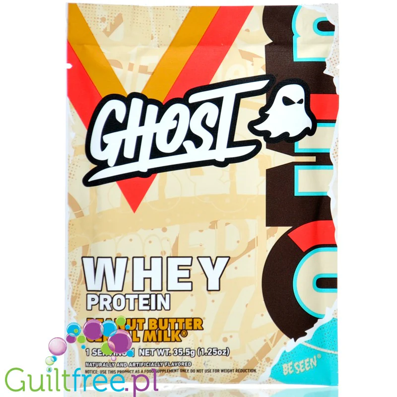 Ghost 100% Whey Peanut Butter Cereal Milk KRÓTKA DATA - odżywka białkowa z WPI, WPH i kompleksem enzymów