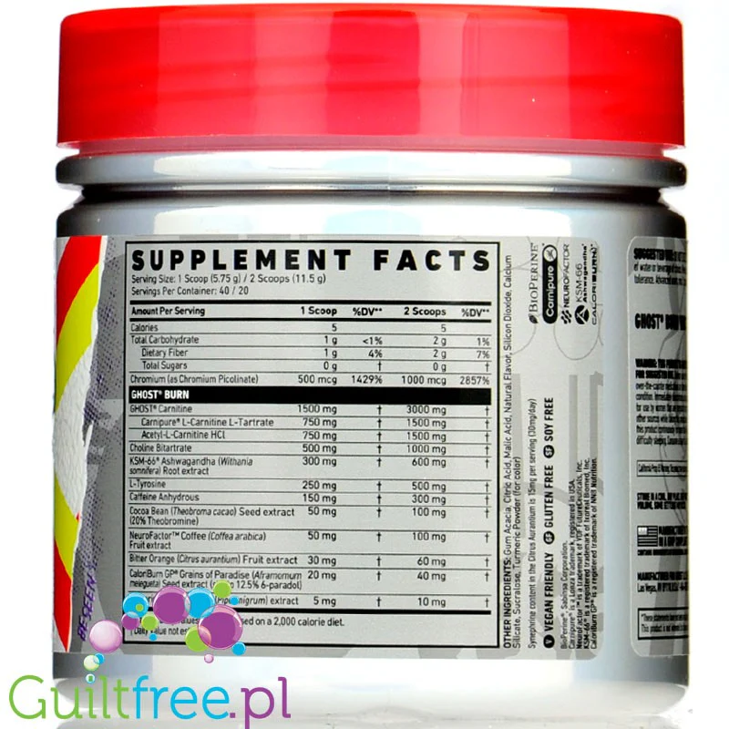 Ghost® Burn V2 Serving Spicy Pineapple Margarita 230g - Image 2