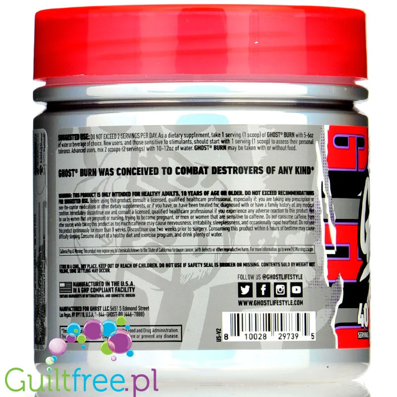 Ghost® Burn V2 Warheads Sour Watermelon 240g - Image 3