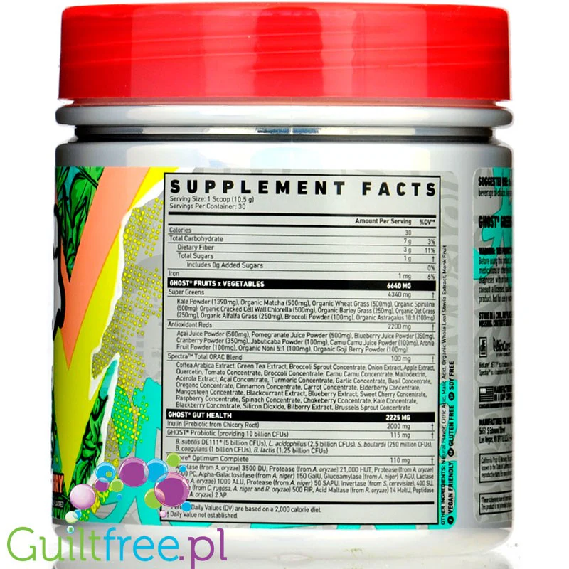Ghost® Greens Guava Berry 315g - Image 2