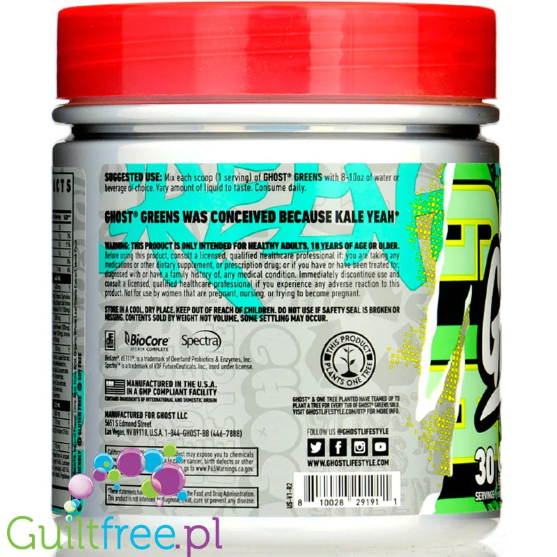 Ghost® Greens Guava Berry 315g - Image 3