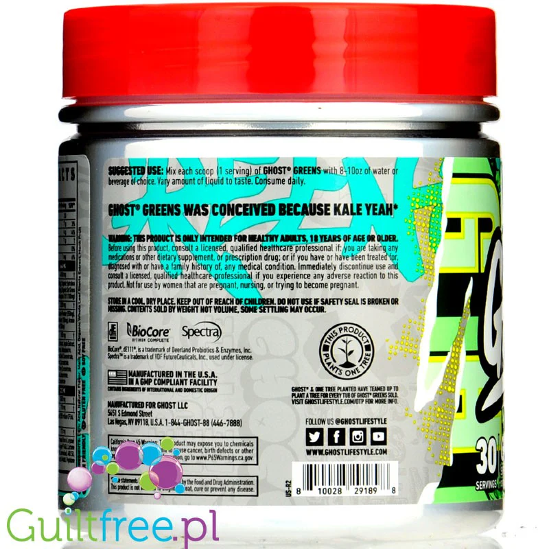 Ghost® Greens Lime 330g - Image 2
