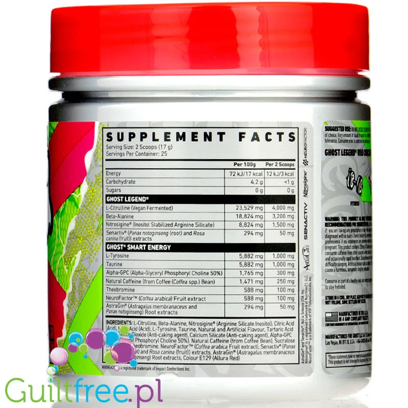 Ghost® Legend V2 Int 25 Serving Warheads Watermelon 425g - Image 2