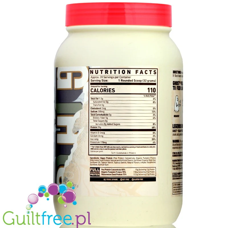 Ghost Vegan Protein Banana Pancake Batter - wegańska odżywka białkowa bez soi i glutenu - Image 2