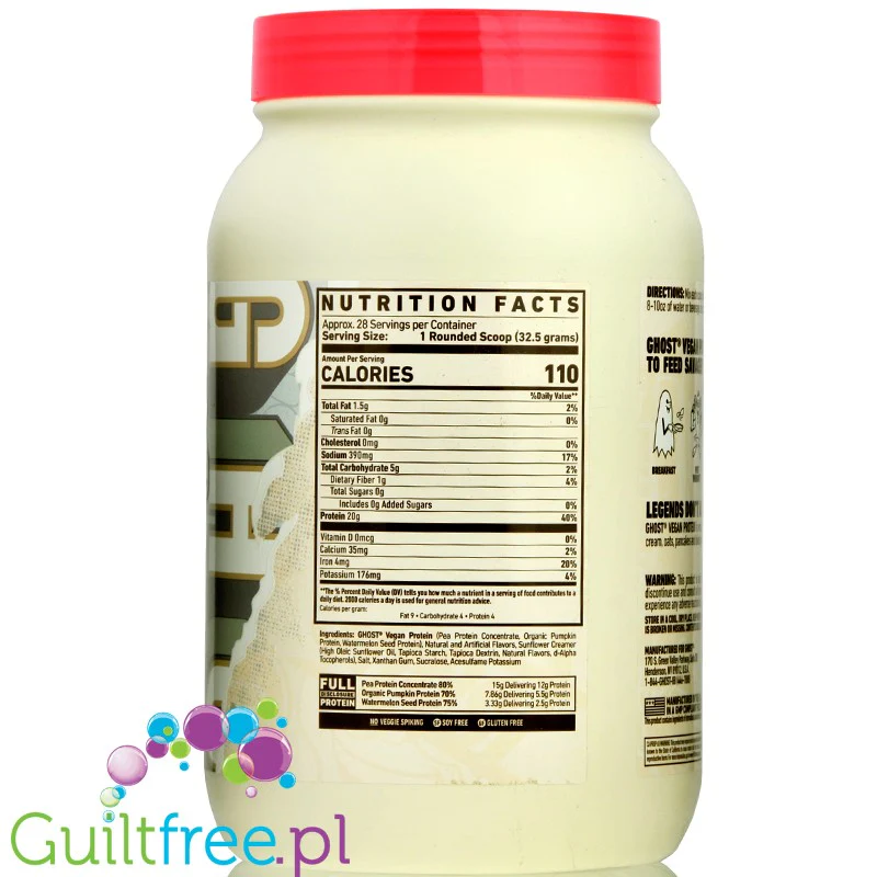 Ghost Vegan Protein Pancake Batter - wegańska odżywka białkowa bez soi i glutenu - Image 2