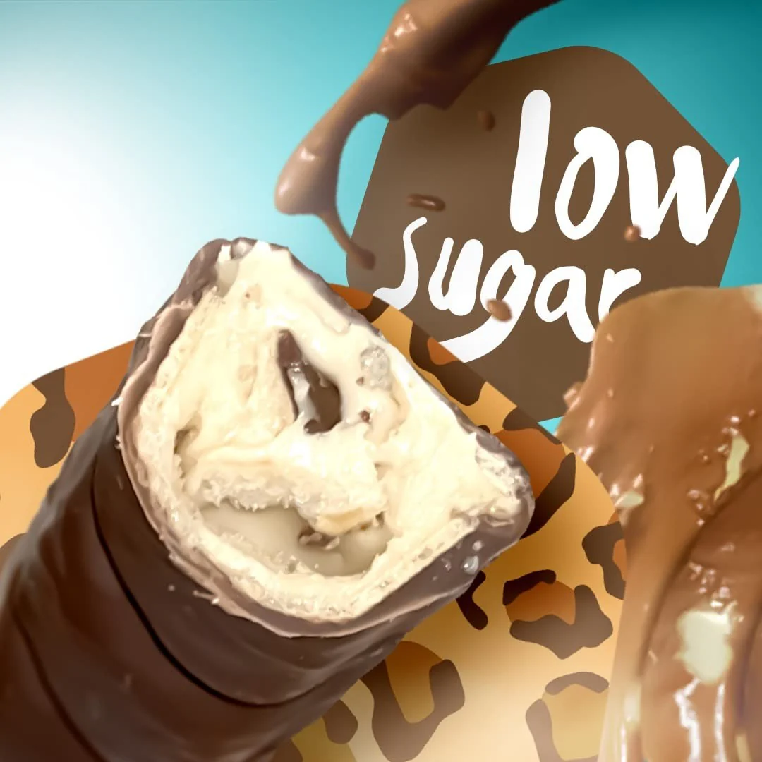 Go Fitness Ono Bar Brownie Caramel - bezglutenowy wafelek a la Bueno w czekoladzie z kremem karmelowym, 10g białka - Image 4