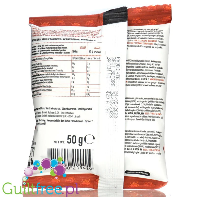Go Fitness Protein Caramel Pancake - naleśnik białkowy z nadzieniem karmelowym 164kcal - Image 2