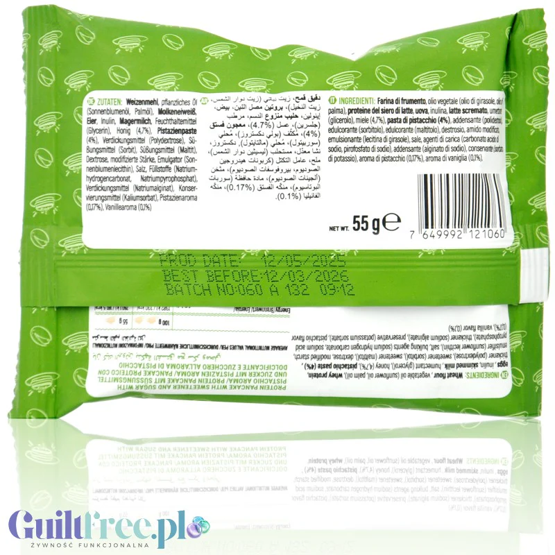 Go Fitness Protein Pancake Pistachio - naleśnik białkowy z kremem pistacjowym 181kcal - Image 3