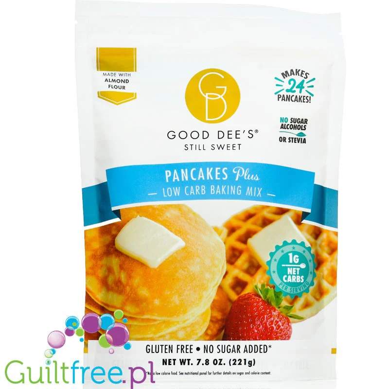 Good Dee's Low Carb Pancake & Baking Mix - mieszanka do keto naleśników, bezglutenowa, bez erytrolu i stewi