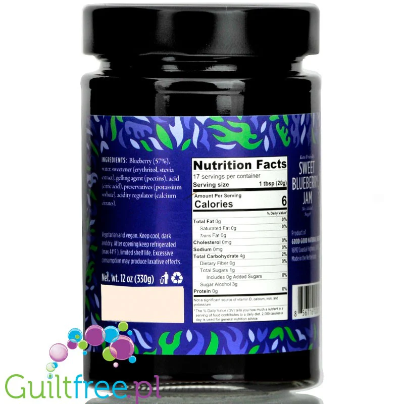 Good Good Keto Blueberry - dżem jagodowy bez cukru, 30kcal - Image 2