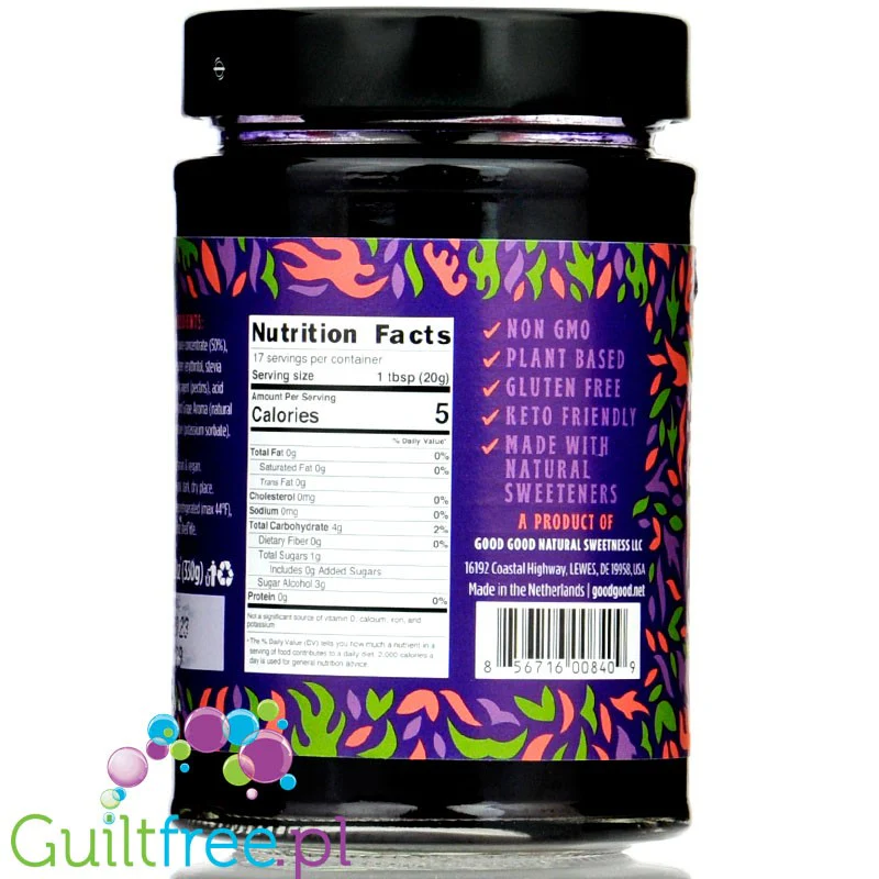 Good Good Keto Concord Grape Jelly - galaretka winogronowa bez cukru, 25kcal w 100g - Image 3