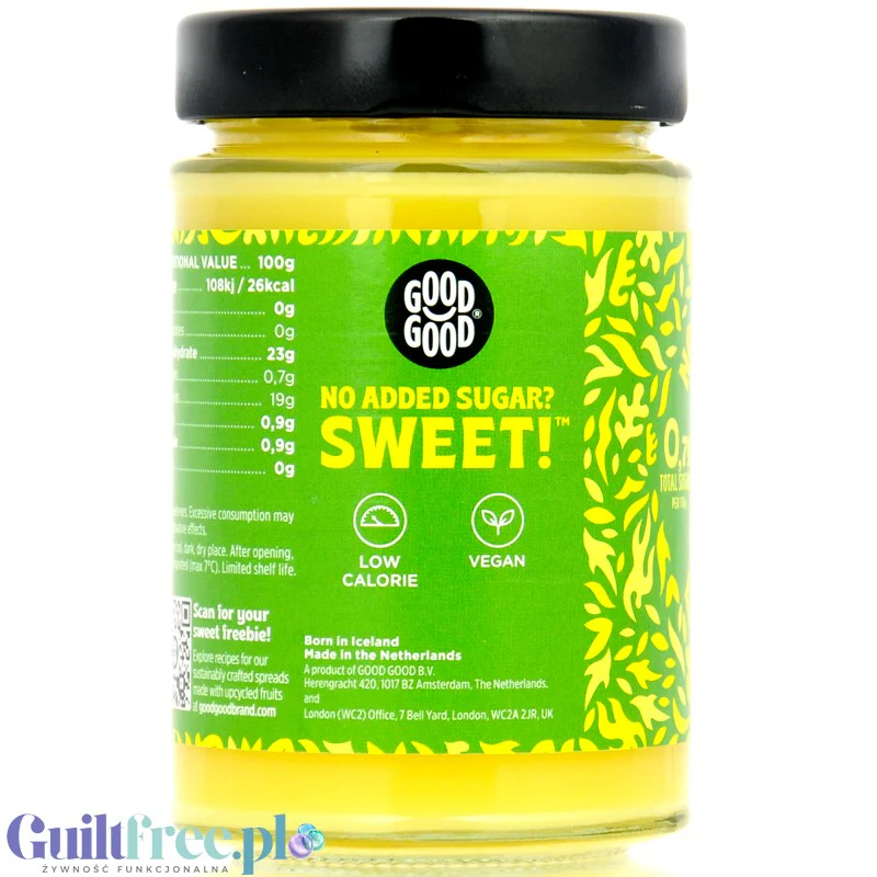 Good Good Keto Lemon Spread - wegański keto lemon curd bez cukru, 26kcal - Image 2