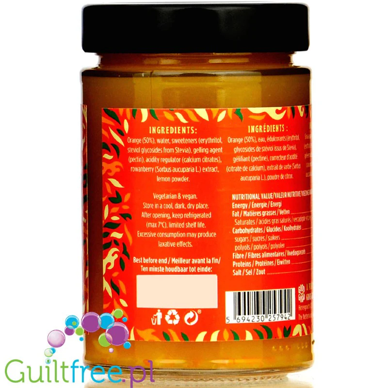 Good Good Keto Orange Marmalade - keto marmolada pomarańczowa bez cukru, 27kcal - Image 3