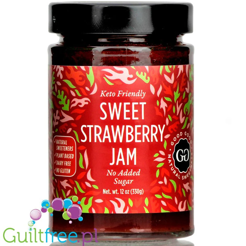 Good Good Keto Strawberry - dżem truskawkowy bez cukru, tylko 20kcal w 100g