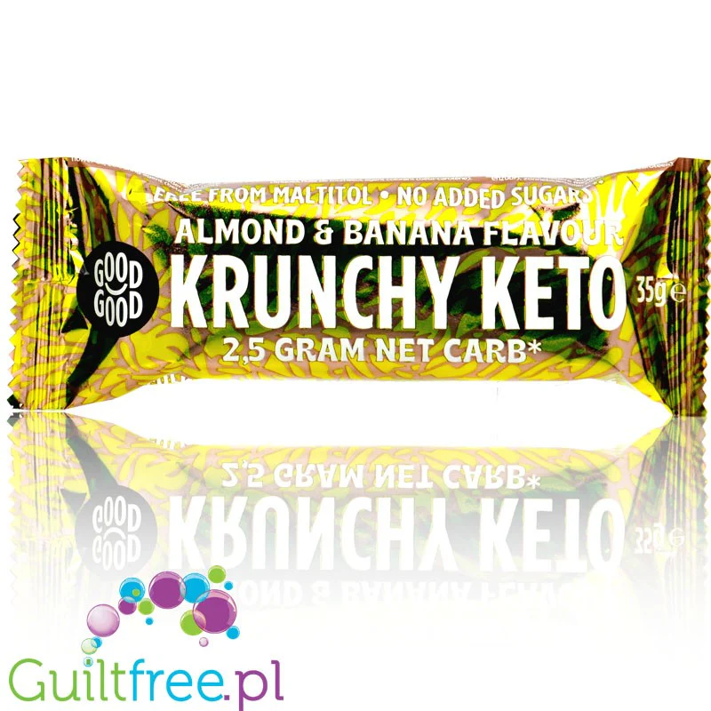 Good Good Krunchy Keto Almond Banana - ketogeniczny baton kakaowy z migdałami