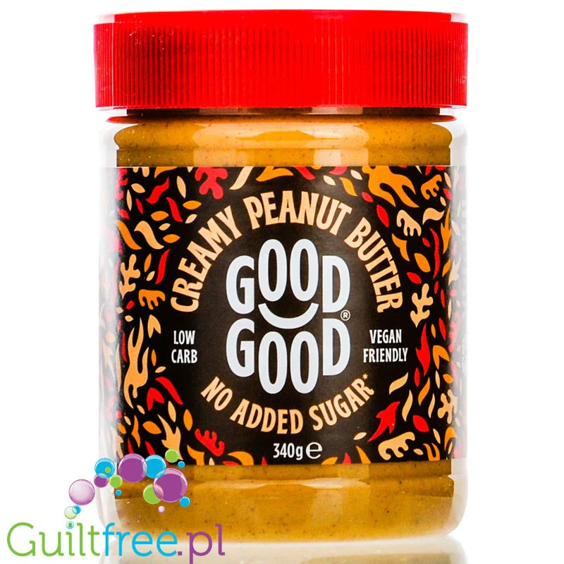 Good Good Peanut Butter Creamy - pasta z orzechów ziemnych z inuliną i olejem arachidowym