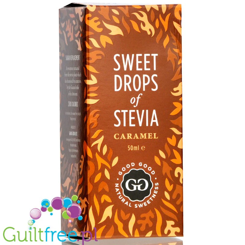 Good Good Sweet Drops of Stevia Caramel, naturalny aromat ze stewią, Karmel - Image 4