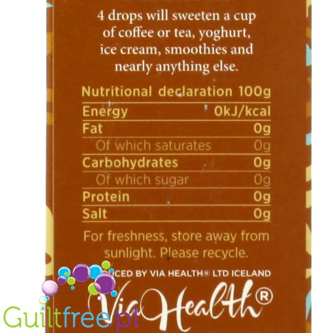 Good Good Sweet Drops of Stevia Vanilla, naturalny aromat ze stewią, Wanilia - Image 7