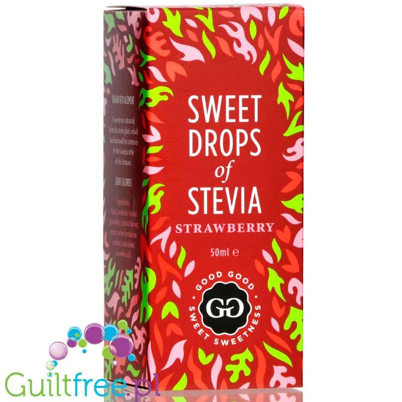 Good Good Sweet Drops of Stevia Strawberry, naturalny aromat ze stewią, Truskawka - Image 4