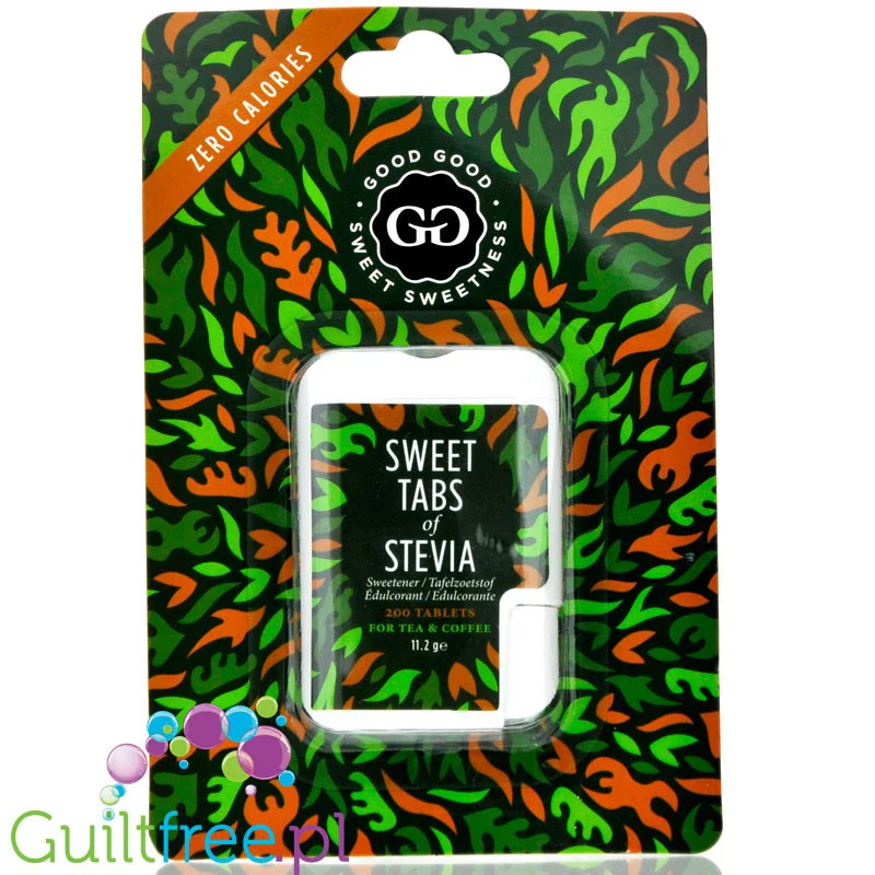 Good Good Sweet Tabs of Stevia - słodzik ze stewią i erytrolem 200 pastylek