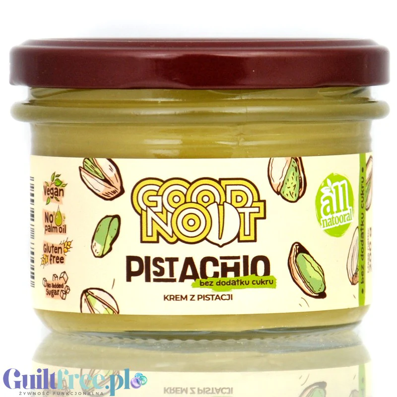 Good Noot Pistachio Cream - wegański rzemieślniczy krem pistacjowy bez cukru 45% pistacji