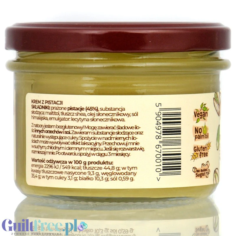 Good Noot Pistachio Cream - wegański rzemieślniczy krem pistacjowy bez cukru 45% pistacji - Image 2
