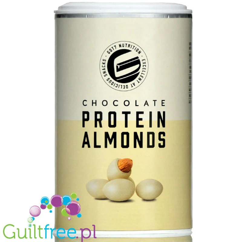 Got7 Protein Almonds White Chocolate - migdały w proteinowej białej czekoladzie bez cukru