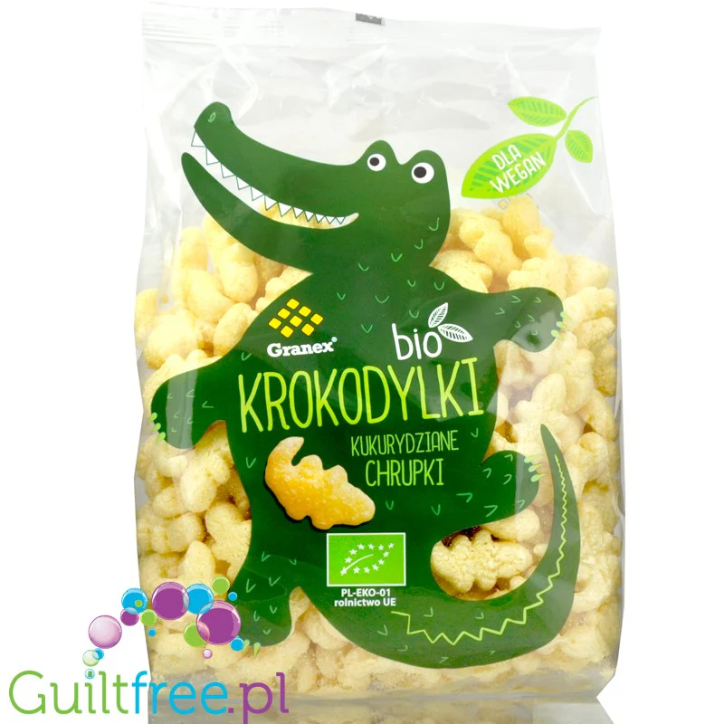 Granex BIO niskokaloryczne chrupki kukurydziane, Krokodylki