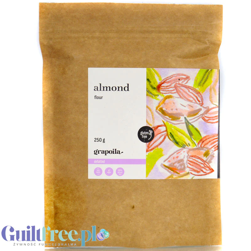 Grapoila Almond - bardzo odtłuszczona mąka migdałowa 45% mniej kalorii