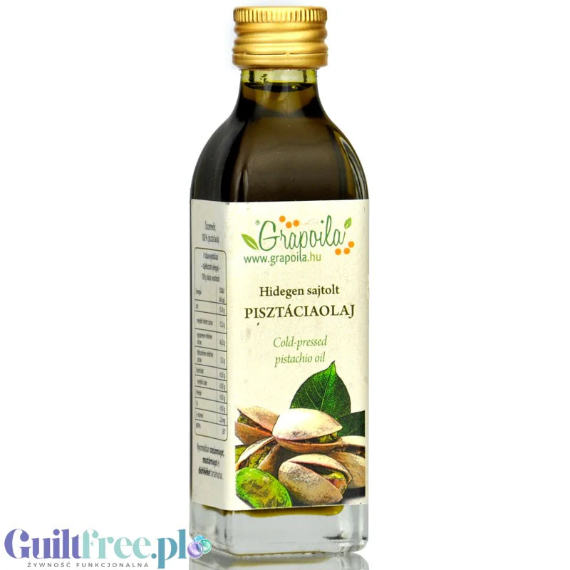 Grapoila Cold-Pressed Pistachio Oil - organiczny tłoczony na zimno olej pistacjowy 40ml