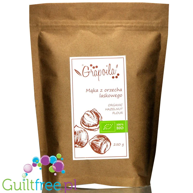 Grapoila Hazelnut - bardzo odtłuszczona mąka laskowa