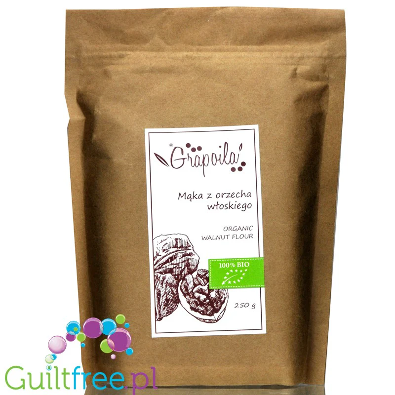 Grapoila Walnut - bardzo odtłuszczona mąka z orzechów włoskich