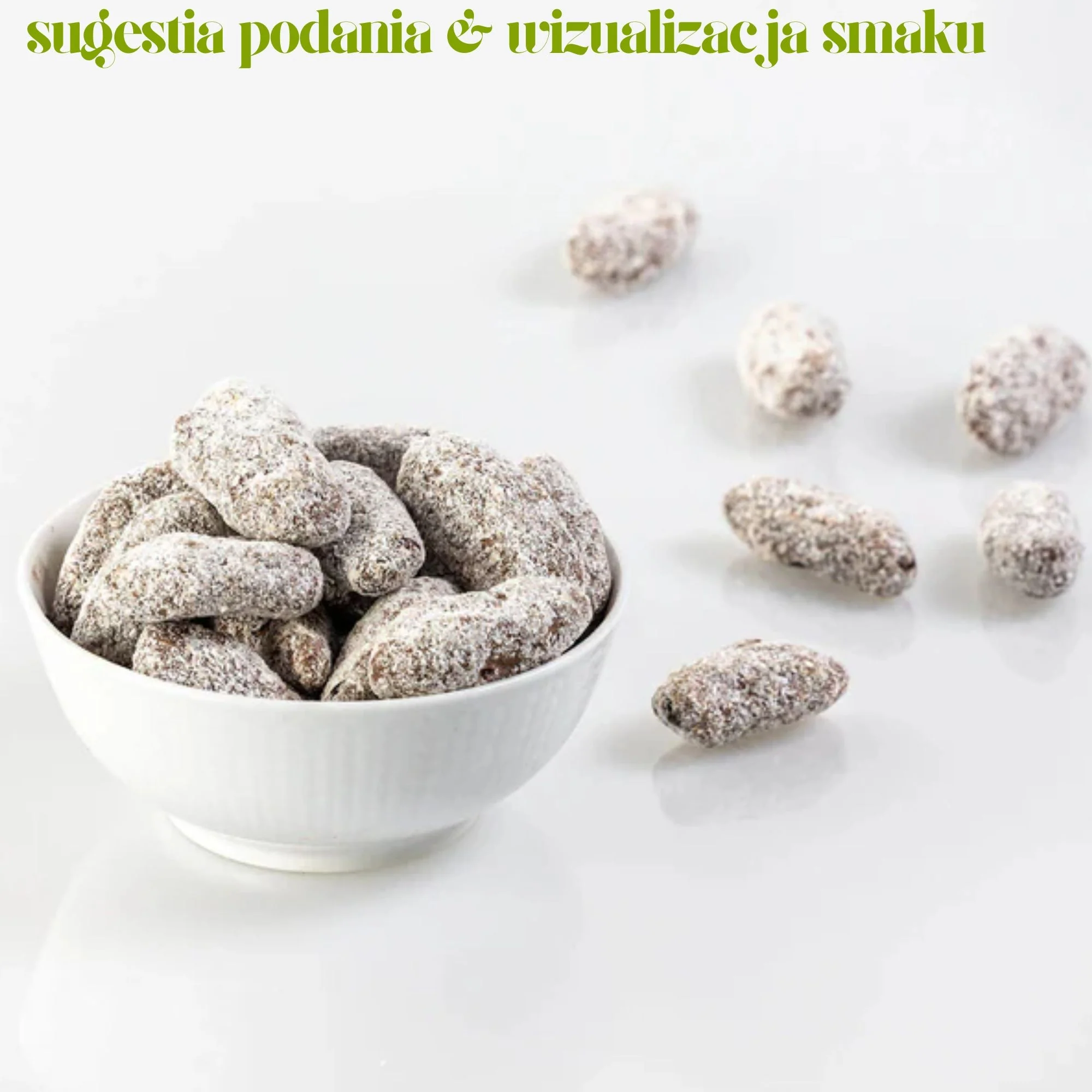 Green Dates Belgian Milk Chocolate & Coconut - daktyle w belgijskiej mlecznej czekoladzie z kokosem - Image 2