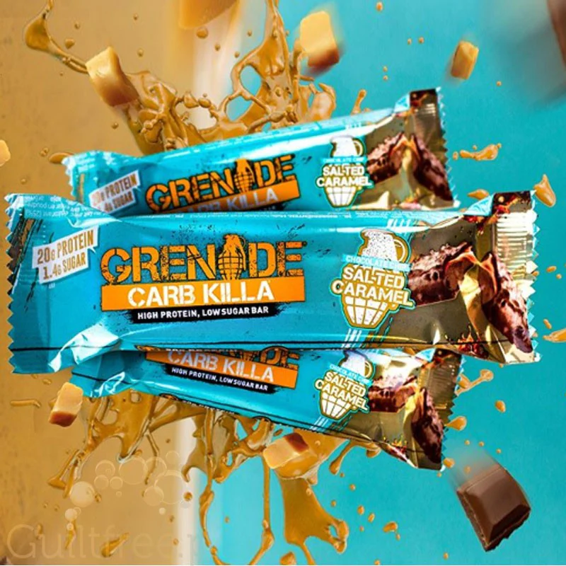 Grenade Carb Killa Chocolate Chip Salted Caramel, baton białkowy 20g białka - Image 2