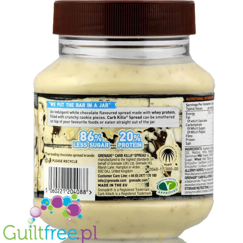 Grenade Carb Killa White Chocolate Cookie krem biała czekolada z WPC - Image 4