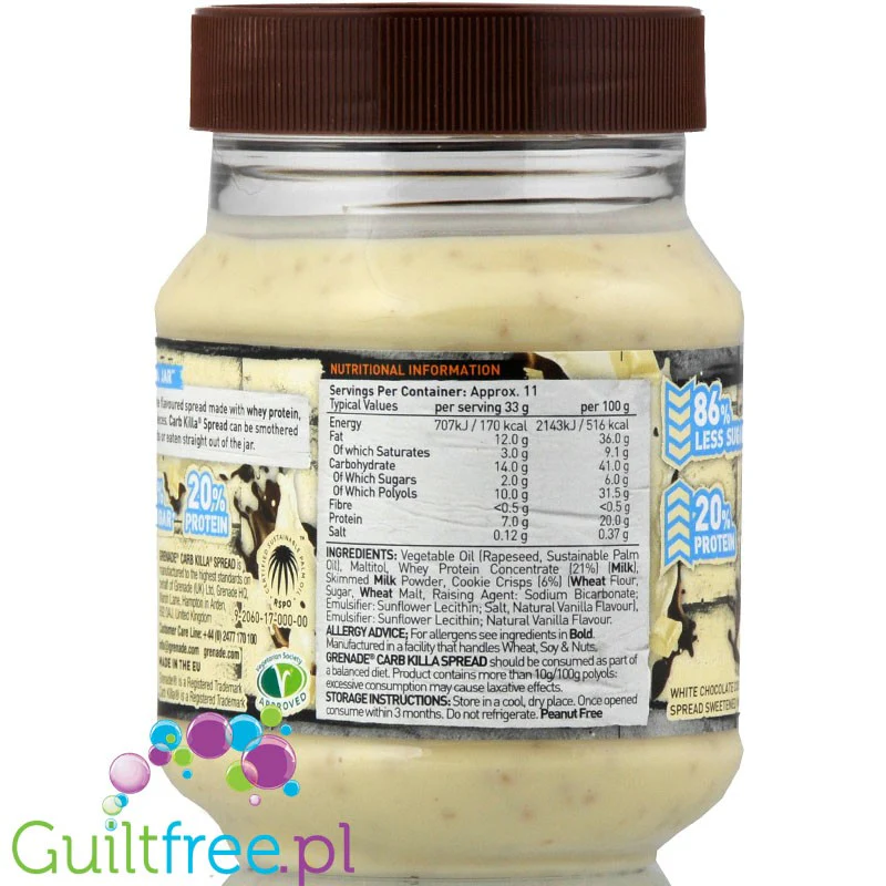 Grenade Carb Killa White Chocolate Cookie krem biała czekolada z WPC - Image 5
