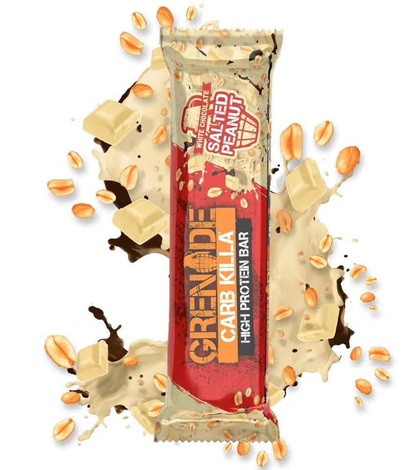 Grenade Carb Killa White Chocolate Salted Peanut, baton białkowy 20g białka (Biała Czekolada, Solony Karmel & Orzechy Ziemne) - Image 6
