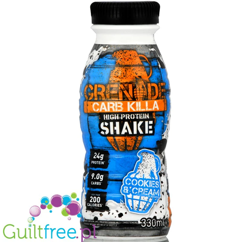 Grenade Carb Killa Cookies & Cream shake proteinowy 24g białka