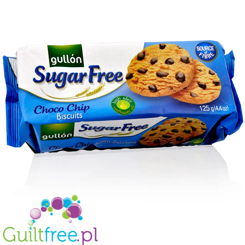 Gullón Choco Chip ZERO Ciastka bez cukru z kawałkami czekolady - Image 4