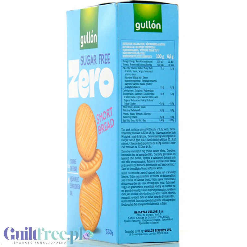 Gullón ZERO Shortbread - herbatniki maślane bez cukru - Image 4