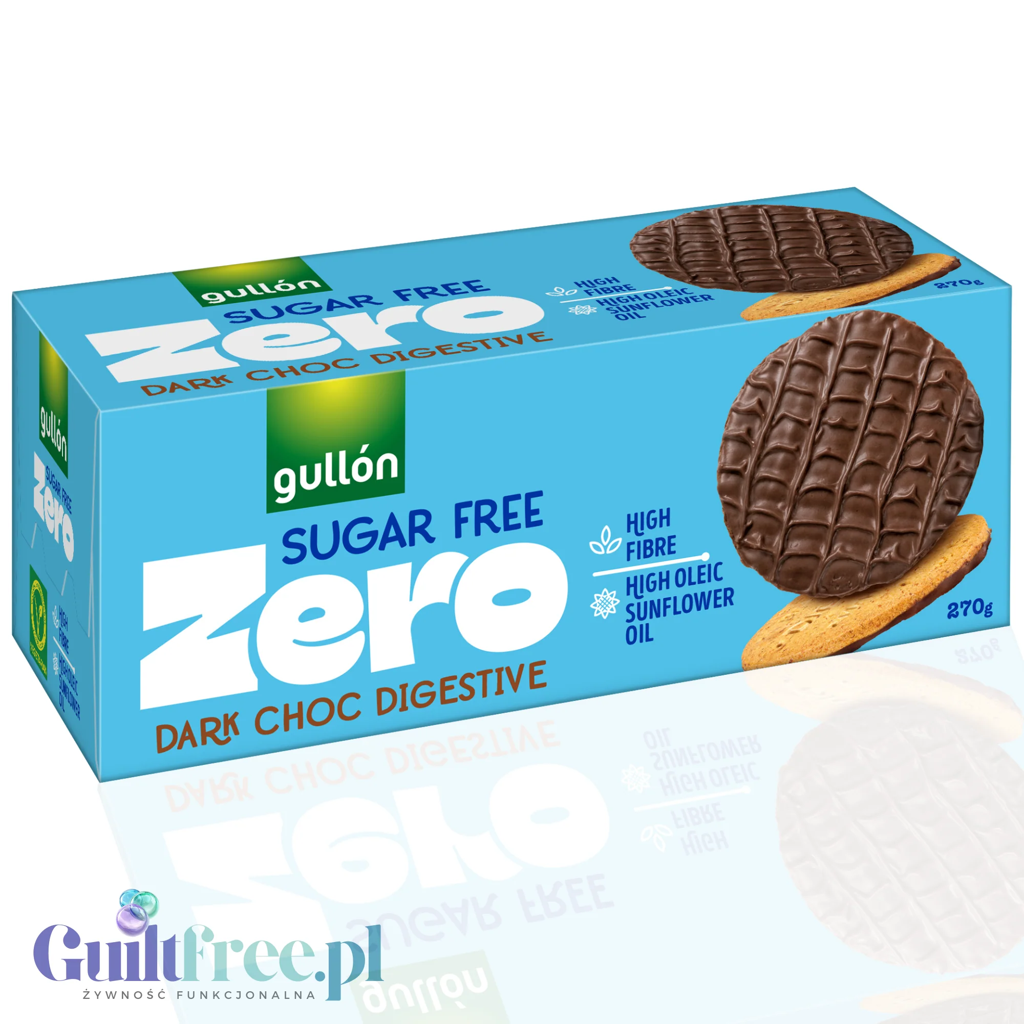 Gullón Zero Digestive herbatniki bez cukru z ciemną czekoladą - Image 6