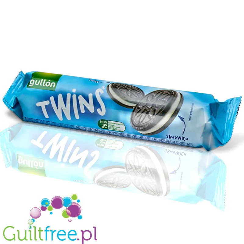 Gullón ZERO Twins - markizy kakaowe bez cukru z kremem śmietankowym, 147g - Image 2