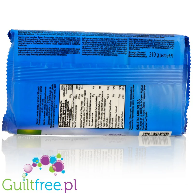 Gullón Vanilla Wafer - wafelki bez cukru z kremem waniliowym - Image 2
