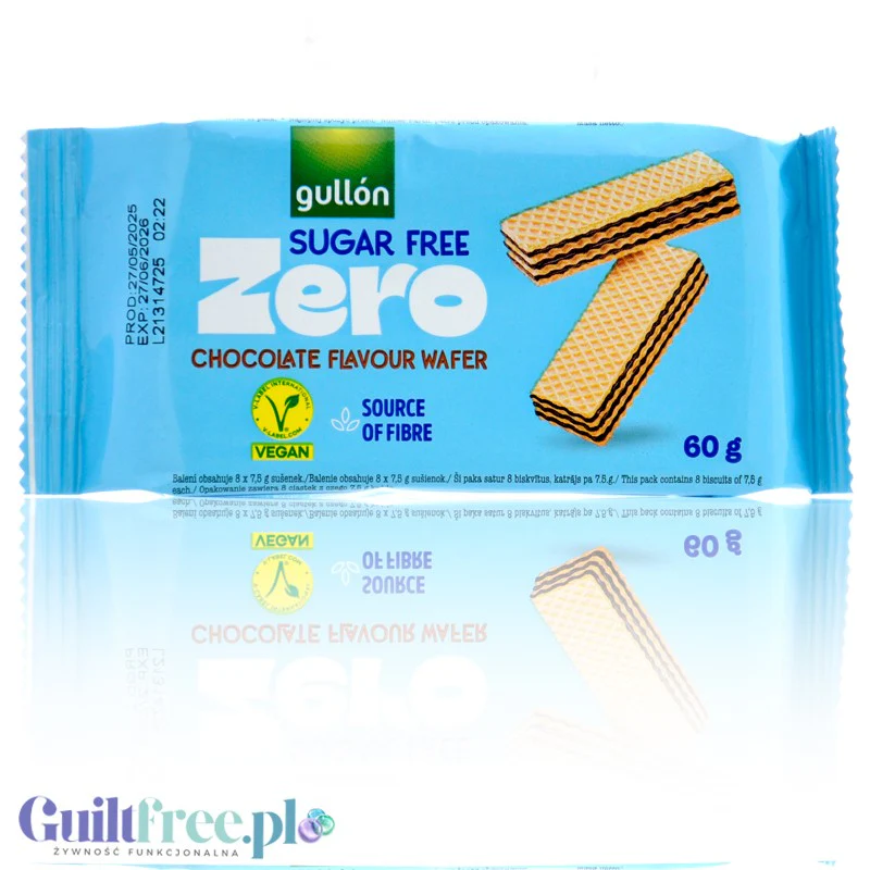 Gullón ZERO Wafer Chocolate - wegańskie wafelki bez cukru z kremem kakaowym