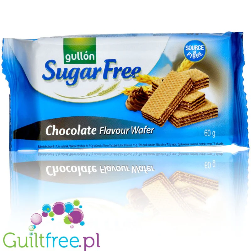 Gullón ZERO Wafer Chocolate - wegańskie wafelki bez cukru z kremem kakaowym - Image 2