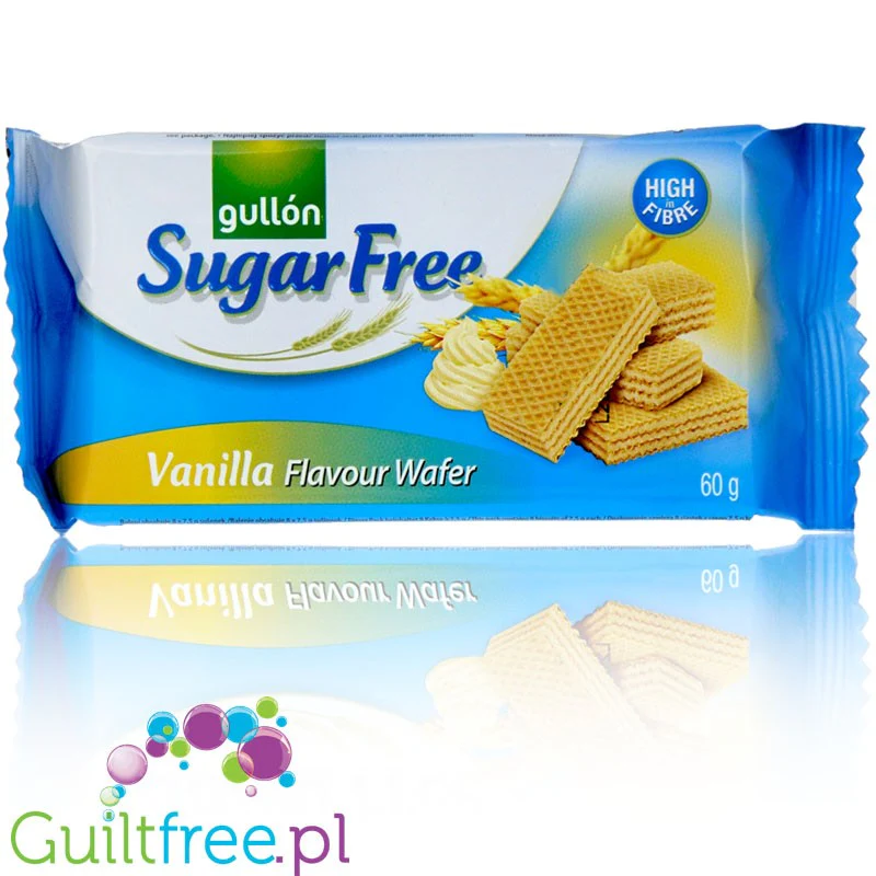 Gullón Zero Wafer Vanilla - wegańskie wafelki bez cukru z kremem waniliowym - Image 2